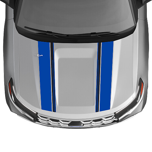 Kit de vinilo de franjas dobles para capó para Musclecar Explorer ST 2020-26