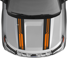 Kit de Pegatinas de Vinilo con Rayas en el Capó Estilo Techno Doble para Musclecar Explorer ST 2020-26_2