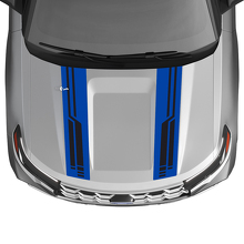Kit de Pegatinas de Vinilo con Rayas en el Capó Estilo Techno Doble para Musclecar Explorer ST 2020-26_3