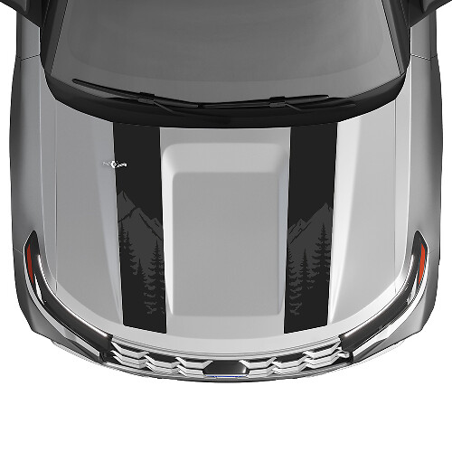 Kit de Calcomanías de Vinilo de Rayas en Estilo Doble Montaña para Musclecar Explorer ST 2020-26