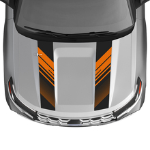 Kit de calcomanías de vinilo con doble franja perforada para capó para Musclecar Explorer ST 2020-26_2