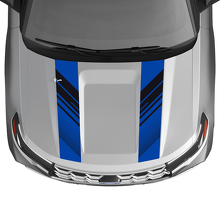 Kit de calcomanías de vinilo con doble franja perforada para capó para Musclecar Explorer ST 2020-26_3
