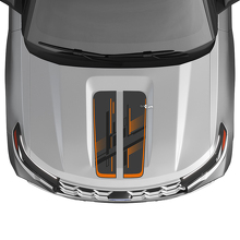 Kit de adhesivos de vinilo con franjas perforadas Techno para capó para Musclecar Explorer ST 2020-26_2