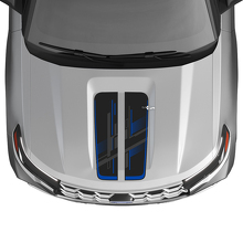 Kit de adhesivos de vinilo con franjas perforadas Techno para capó para Musclecar Explorer ST 2020-26_3