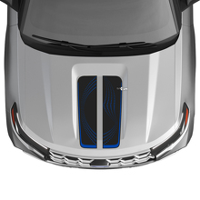 Kit de vinilo con rayas dobles estilo puntos para capó para Musclecar Explorer ST 2020-26_3