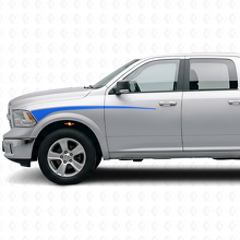 Kit de Vinilo de Franjas de Acento para Guardabarros Delantero y Puerta para Dodge Ram 2009+_2
