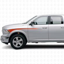 Kit de Vinilo de Franjas de Acento para Guardabarros Delantero y Puerta para Dodge Ram 2009+_4