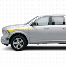 Kit de Vinilos de Franjas Estroboscópicas para Guardabarros Frontal y Puerta para Dodge Ram 2009+_5