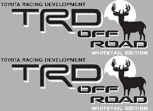 Calcomanías Laterales TRD Off Road Whitetail Edition para Ciervo para Toyota FJ Cruiser