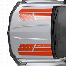Juego de calcomanías de vinilo para capó estilo estrellas y acero con bandera de EE. UU. para Chevrolet Colorado_4