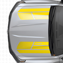 Juego de calcomanías de vinilo para capó estilo estrellas y acero con bandera de EE. UU. para Chevrolet Colorado_5
