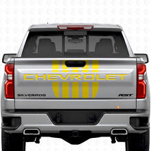 Juego de Calcomanías de Vinilo con Rayas en Estilo Stars & Steel para Portón Trasero de Chevrolet Silverado_5