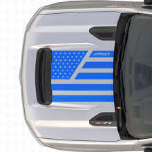 Calcomanía de vinilo para capó estilo Acero & Estrellas de la Bandera de EE.UU. para Chevrolet Silverado 2500 HD_2