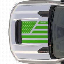 Calcomanía de vinilo para capó estilo Acero & Estrellas de la Bandera de EE.UU. para Chevrolet Silverado 2500 HD_3