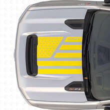 Calcomanía de vinilo para capó estilo Acero & Estrellas de la Bandera de EE.UU. para Chevrolet Silverado 2500 HD_5