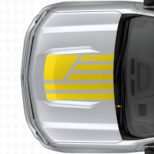 Calcomanía de vinilo para capó estilo acero y estrellas con bandera de EE. UU. para Chevrolet Silverado 1500 2026_5