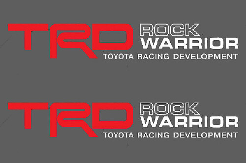 Juego de vinilos laterales TRD Rock Warrior para Toyota FJ Cruiser