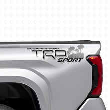 Juego de pegatinas laterales traseras de vinilo estilo playa TRD Sport para camiones Toyota_6