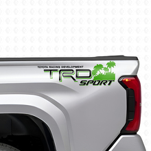 Juego de pegatinas laterales traseras de vinilo estilo playa TRD Sport para camiones Toyota_8