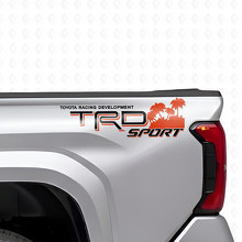 Juego de pegatinas laterales traseras de vinilo estilo playa TRD Sport para camiones Toyota_9