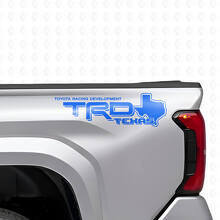 Par de adhesivos laterales de vinilo con mapa de Texas estilo TRD para camiones Toyota_2