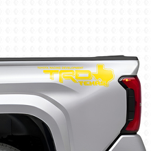Par de adhesivos laterales de vinilo con mapa de Texas estilo TRD para camiones Toyota_6