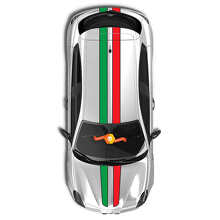 Kit de pegatinas de vinilo con franjas superiores laterales estilo racing para Alfa Romeo_2