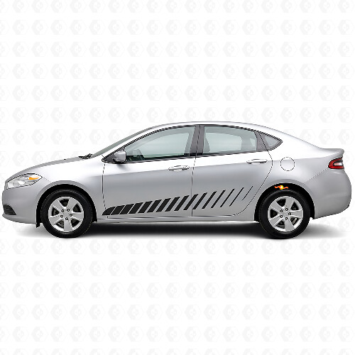 Kit de Calcomanías Laterales Decoradas con Tiras Estroboscópicas de Vinilo para Dodge Dart_1
