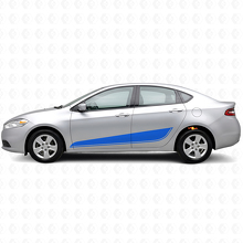 Kit de vinilos laterales con franjas inferiores para Dodge Dart_2
