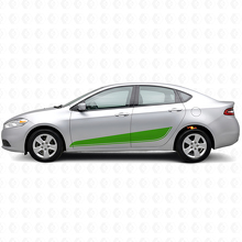 Kit de vinilos laterales con franjas inferiores para Dodge Dart_3