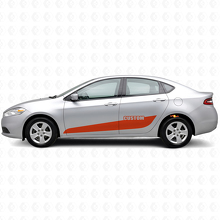 Kit de calcomanías de vinilo con letras personalizadas para las franjas laterales de la puerta para Dodge Dart_4