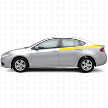 Kit de Vinilos de Letras Personalizadas y Rayas Contorno Laterales Traseros para Dodge Dart 2013+_5