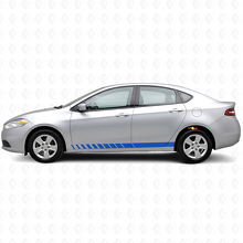 Kit de calcomanías de vinilo con rayas estilo estroboscópico para paneles laterales para Dodge Dart 2013+_2