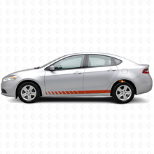 Kit de calcomanías de vinilo con rayas estilo estroboscópico para paneles laterales para Dodge Dart 2013+_4