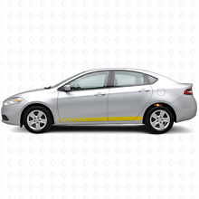 Kit de calcomanías de vinilo con rayas estilo estroboscópico para paneles laterales para Dodge Dart 2013+_5