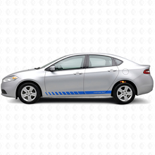 Kit de Vinilos de Franjas Personalizadas Estilo Estroboscópico para Paneles Laterales para Dodge Dart 2013+_2