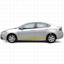 Kit de Vinilos de Franjas Personalizadas Estilo Estroboscópico para Paneles Laterales para Dodge Dart 2013+_5