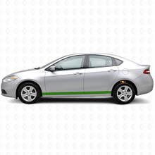 Kit de vinilos de franjas laterales rectas para puerta para Dodge Dart_2