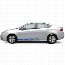 Kit de calcomanías de vinilo con franjas laterales estilo carreras para Dodge Dart_2