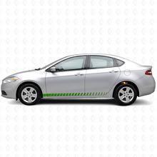 Kit de calcomanías de vinilo con franjas laterales estilo carreras para Dodge Dart_3