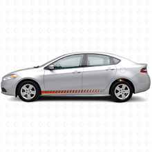Kit de calcomanías de vinilo con franjas laterales estilo carreras para Dodge Dart_4