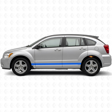 Kit de Calcomanías de Vinilo de Franjas Laterales Rectas para Dodge Caliber 2007+_2
