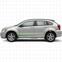 Kit de vinilo de franjas laterales estilo racing para Dodge Caliber 2007+_3