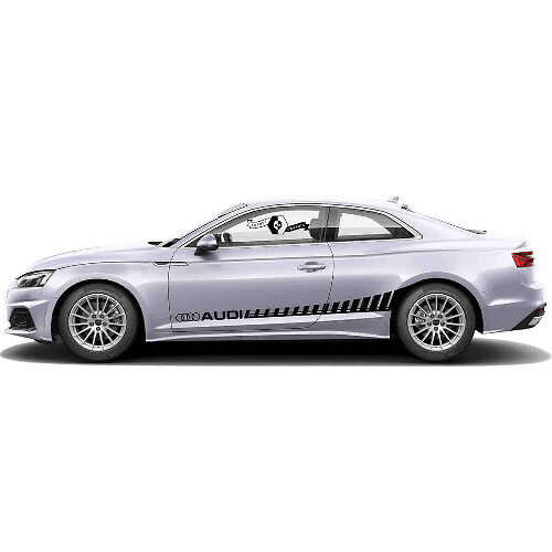 Kit de Vinilo con Calcomanías de Franjas Laterales de Estilo Estroboscópico para Audi A5