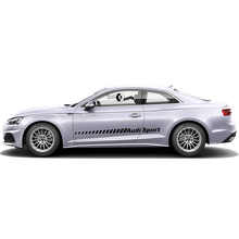 Kit de Vinilo con Calcomanías de Franjas Laterales de Estilo Estroboscópico para Audi A5_2