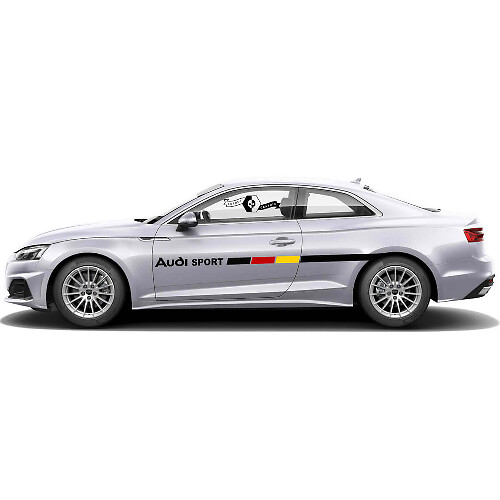 Kit de vinilo adhesivo lateral con estilo de bandera alemana para Audi A5
