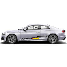 Kit de vinilo adhesivo lateral con estilo de bandera alemana para Audi A5_4