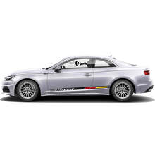 Kit de vinilo adhesivo lateral con estilo de bandera alemana para Audi A5_6