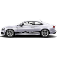 Kit de vinilos de franjas laterales de marca para Audi A5_2