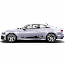 Kit de vinilos de franjas laterales de marca para Audi A5_3